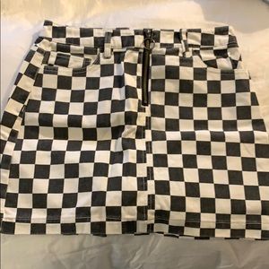 COPY - Urban Outfitters BDG checkered denim skirt